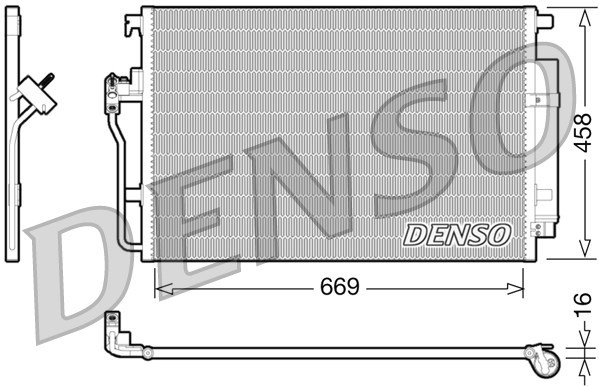 Condenser, air conditioning DENSO DCN17056