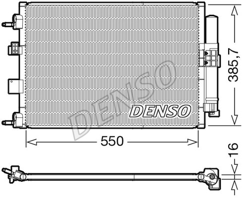 Condenser, air conditioning DENSO DCN10046