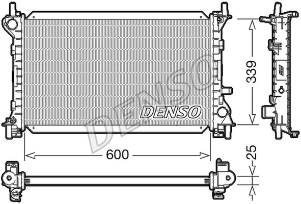 Radiator, engine cooling DENSO DRM10002