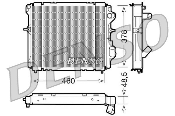 Radiator, engine cooling DENSO DRM23007