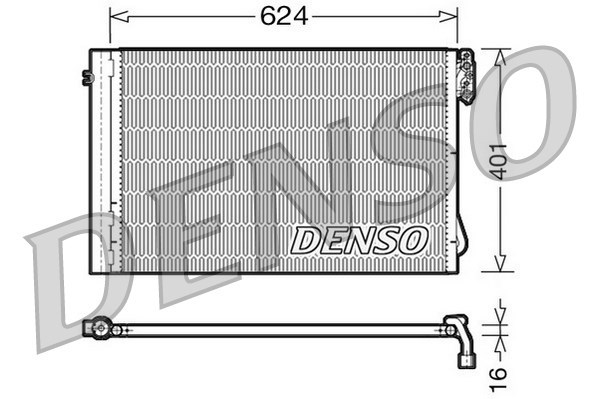 Condenser, air conditioning DENSO DCN05011