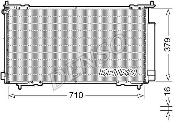 Condenser, air conditioning DENSO DCN40015