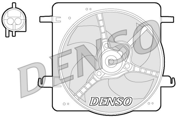 Fan, engine cooling DENSO DER10008
