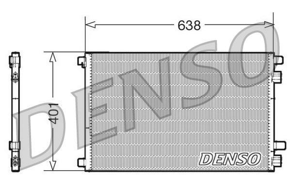 Condenser, air conditioning DENSO DCN23012