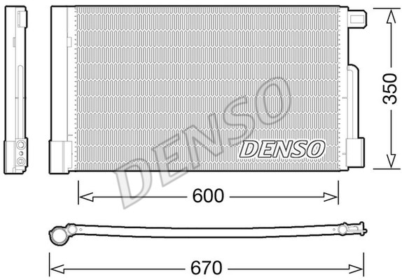 Condenser, air conditioning DENSO DCN01004