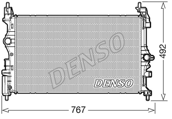 Radiator, engine cooling DENSO DRM20019