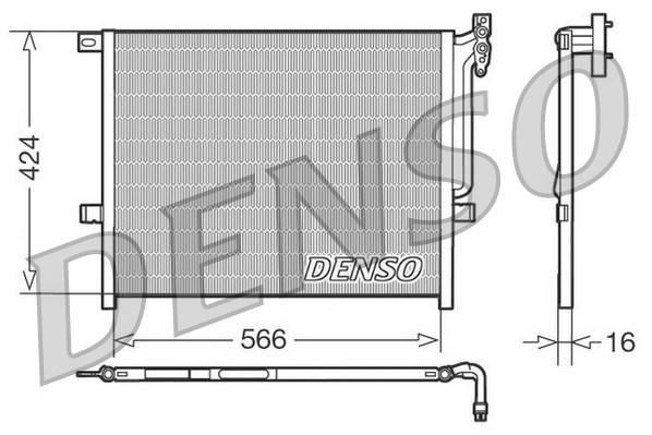 Condenser, air conditioning DENSO DCN05004