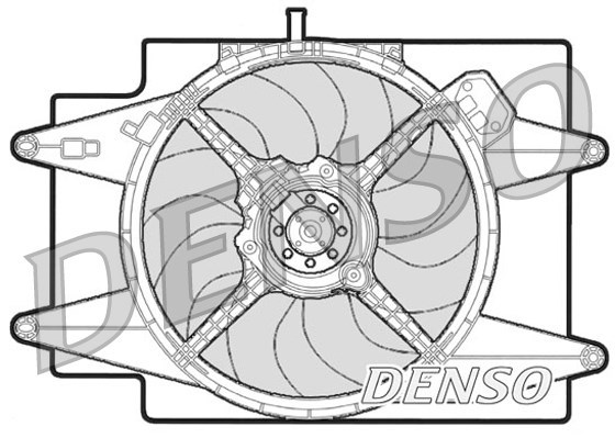 Fan, engine cooling DENSO DER01002