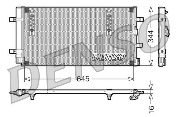 Condenser, air conditioning DENSO DCN32060