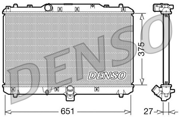Radiator, engine cooling DENSO DRM47022