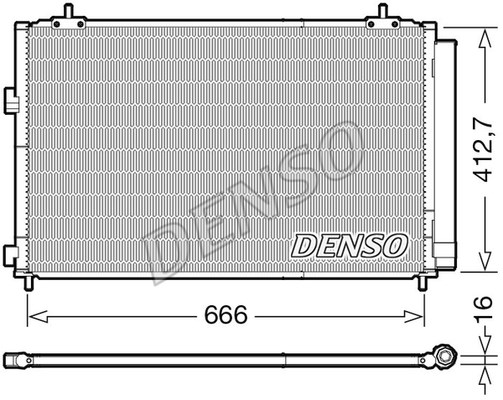 Condenser, air conditioning DENSO DCN50059