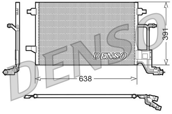 Condenser, air conditioning DENSO DCN02014