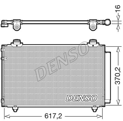 Condenser, air conditioning DENSO DCN50112
