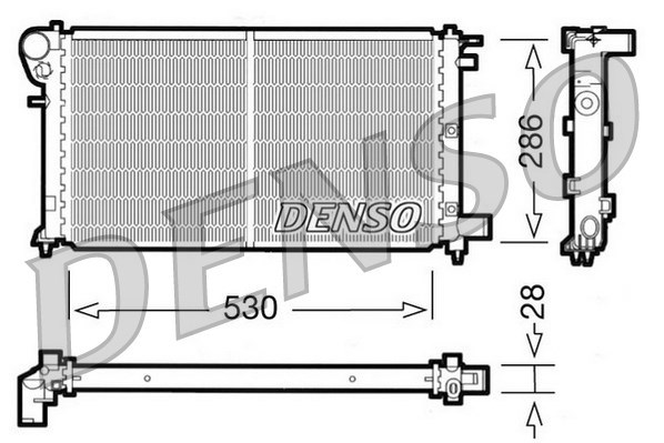Radiator, engine cooling DENSO DRM21004