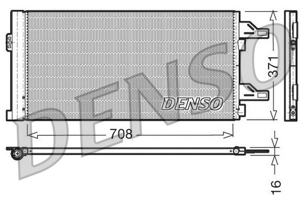 Condenser, air conditioning DENSO DCN07002