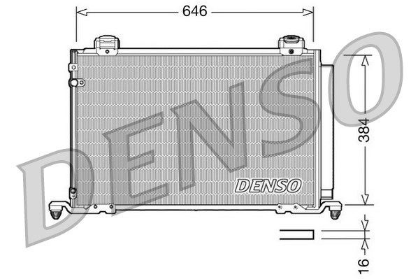 Condenser, air conditioning DENSO DCN50026