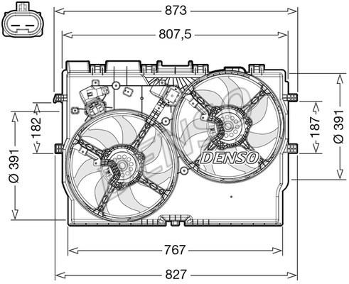 Fan, engine cooling DENSO DER09310