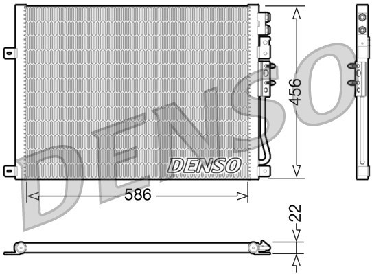 Condenser, air conditioning DENSO DCN06009