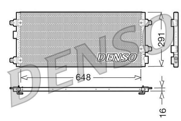 Condenser, air conditioning DENSO DCN13003
