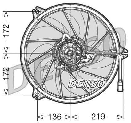 Fan, engine cooling DENSO DER21009
