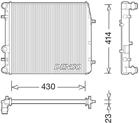 Radiator, engine cooling DENSO DRM27006