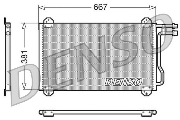 Condenser, air conditioning DENSO DCN17055