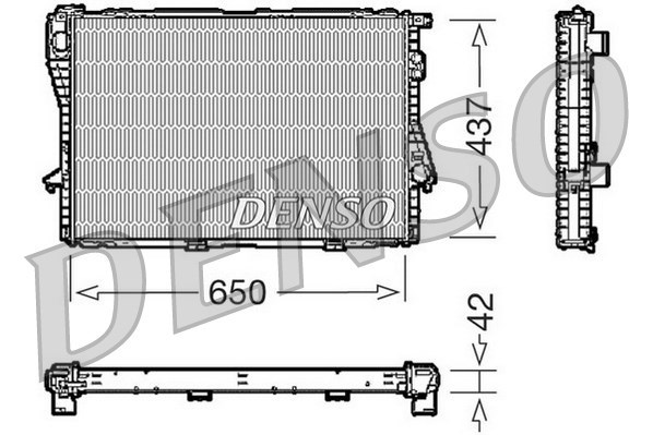 Radiator, engine cooling DENSO DRM05068