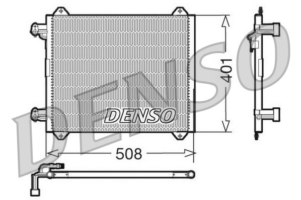 Condenser, air conditioning DENSO DCN02009