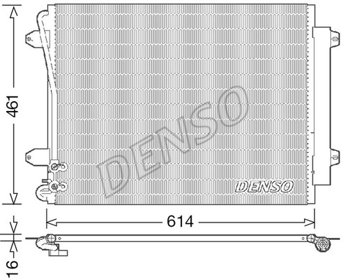 Condenser, air conditioning DENSO DCN32011