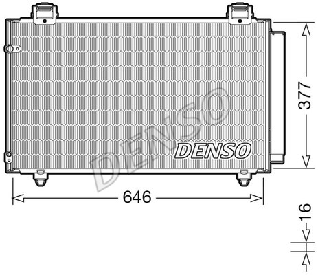 Condenser, air conditioning DENSO DCN50043