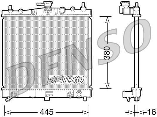 Radiator, engine cooling DENSO DRM46036