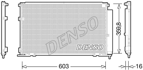 Condenser, air conditioning DENSO DCN50047
