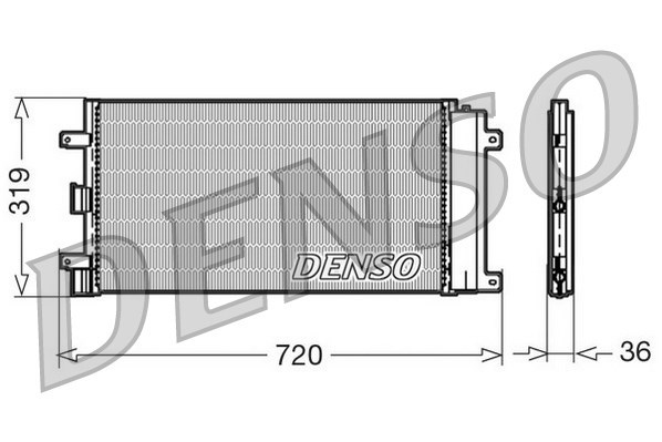 Condenser, air conditioning DENSO DCN09042