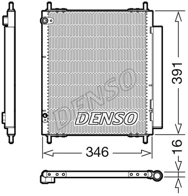 Condenser, air conditioning DENSO DCN07003