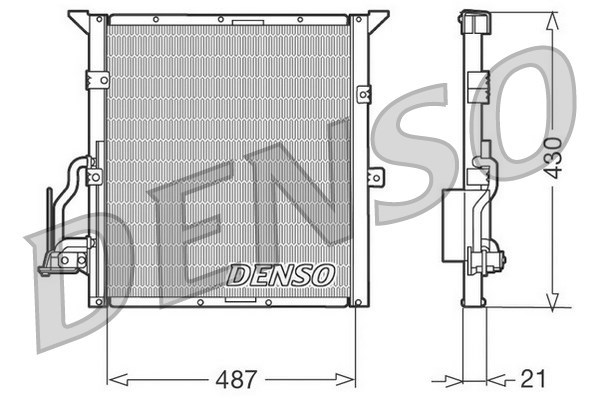 Condenser, air conditioning DENSO DCN05002