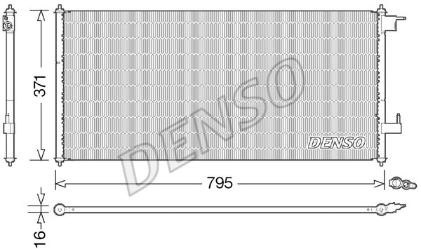 Condenser, air conditioning DENSO DCN10030