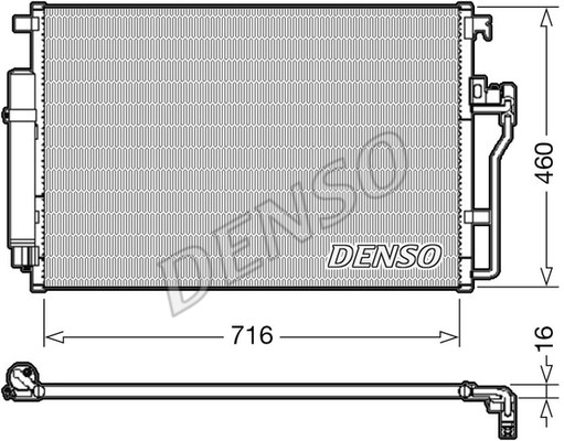 Condenser, air conditioning DENSO DCN17008