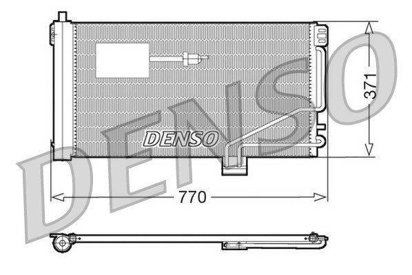 Condenser, air conditioning DENSO DCN17015