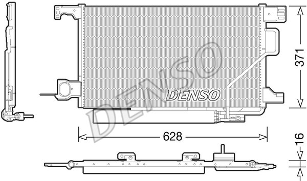 Condenser, air conditioning DENSO DCN17026
