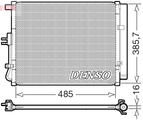 Condenser, air conditioning DENSO DCN43007