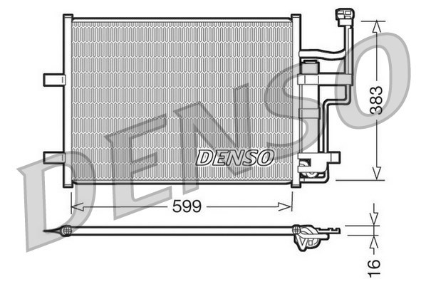 Condenser, air conditioning DENSO DCN44003