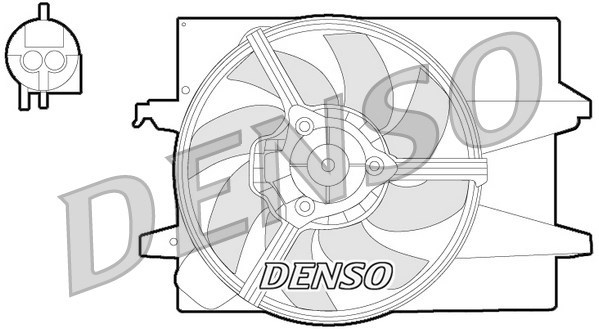 Fan, engine cooling DENSO DER10004