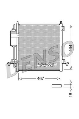 Condenser, air conditioning DENSO DCN45001