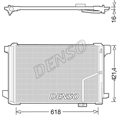 Condenser, air conditioning DENSO DCN17035