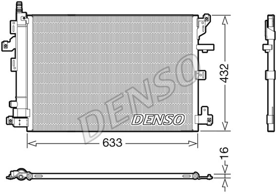 Condenser, air conditioning DENSO DCN33012