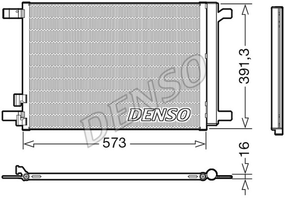 Condenser, air conditioning DENSO DCN32066