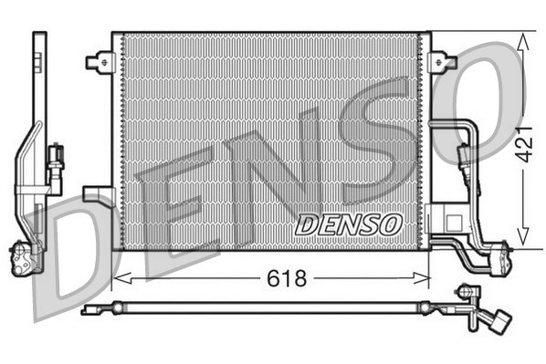 Condenser, air conditioning DENSO DCN32018