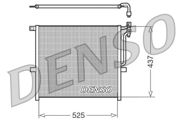 Condenser, air conditioning DENSO DCN05008