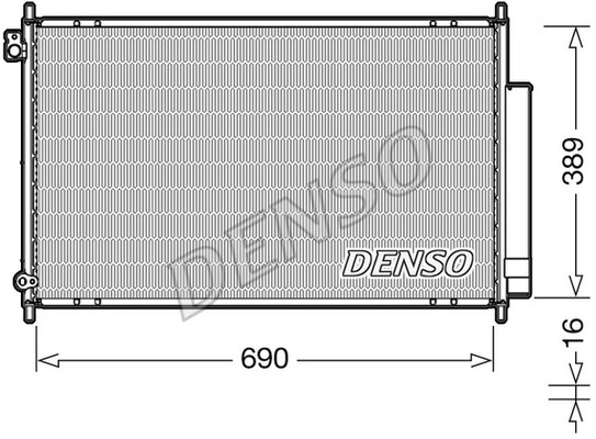 Condenser, air conditioning DENSO DCN40016