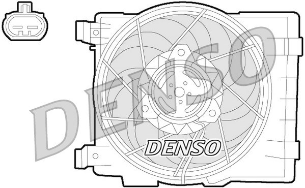 Fan, engine cooling DENSO DER20015